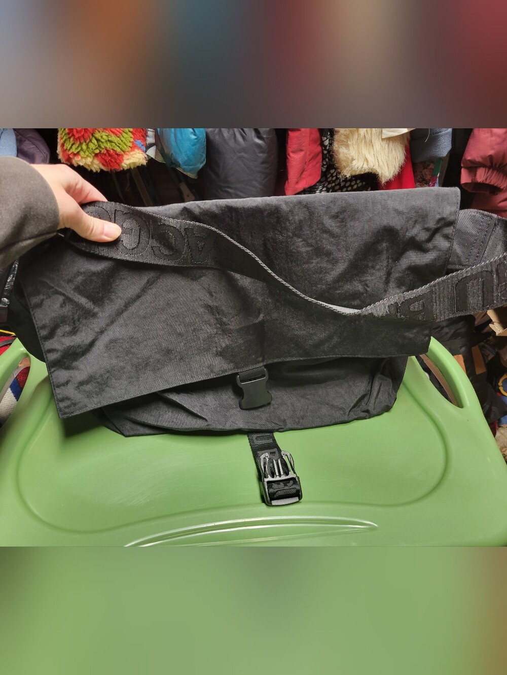 Baggu Sport Messenger Black Nwt